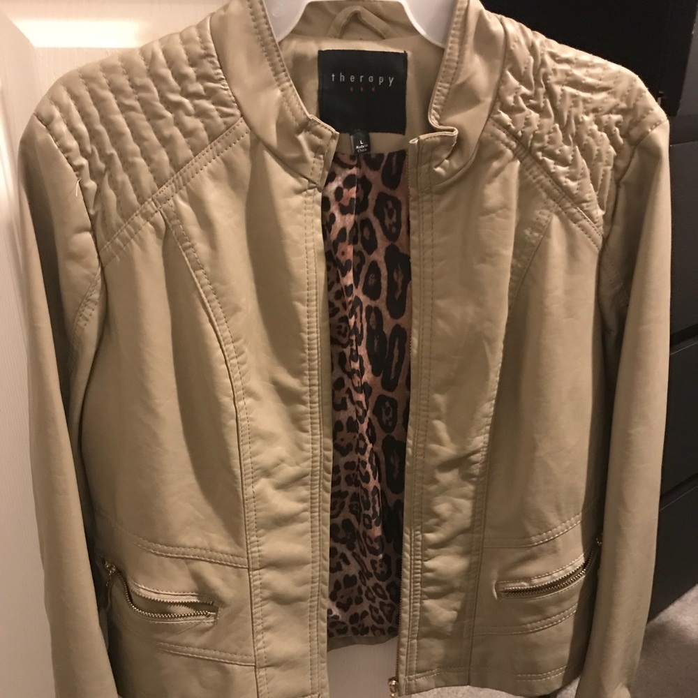 Leather-like jacket
